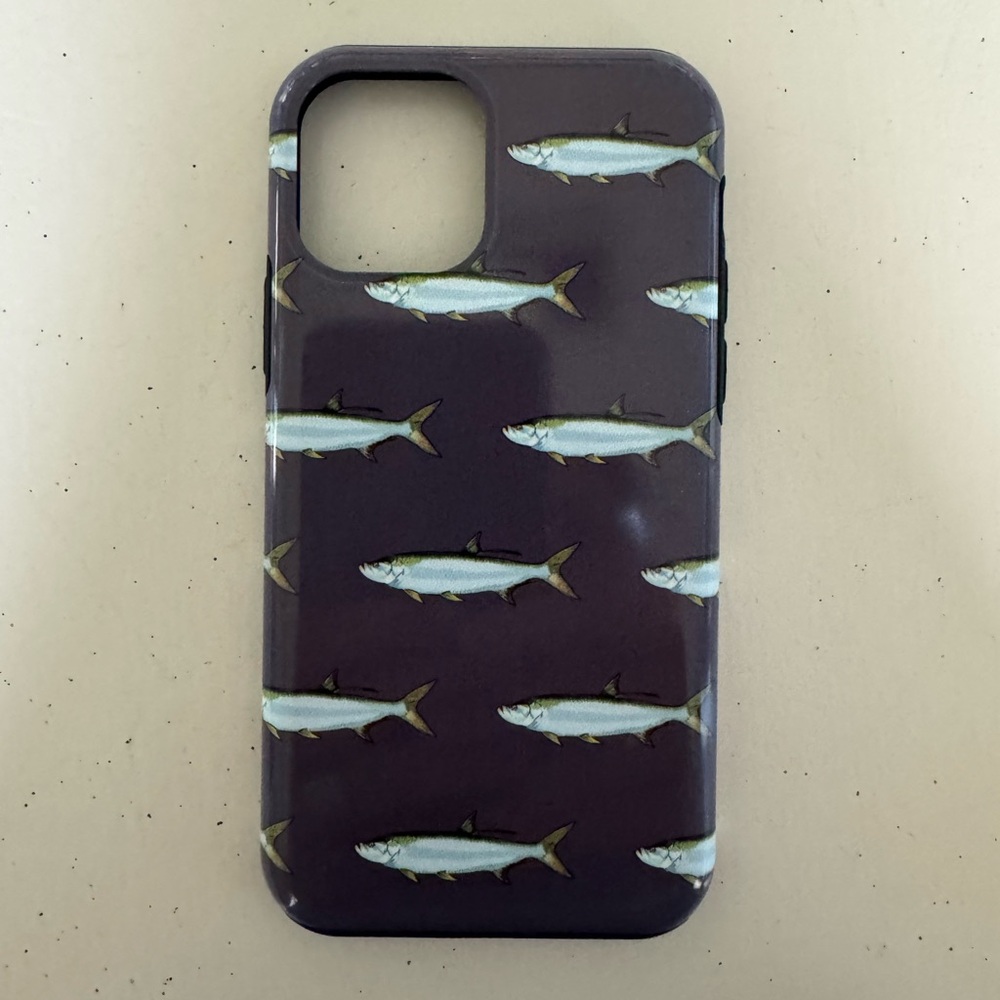 Apple iPhone 11 phone case in tarpon fish print
